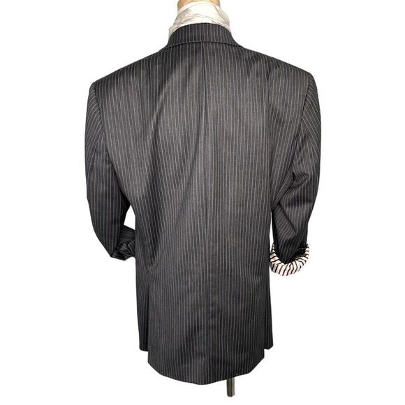 Michael Kors vintage 90s 100% wool pinstripe blazer jacket sportcoat size 38S - Picture 4 of 9